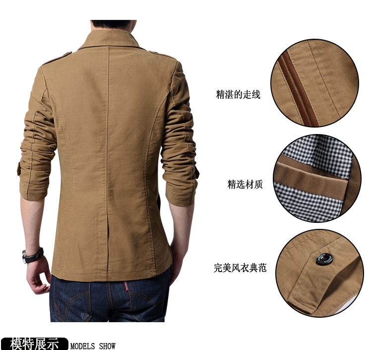 JACK JOHNNY 2014<em>春季</em>青年男装<em>薄</em>款<em>外套男</em>