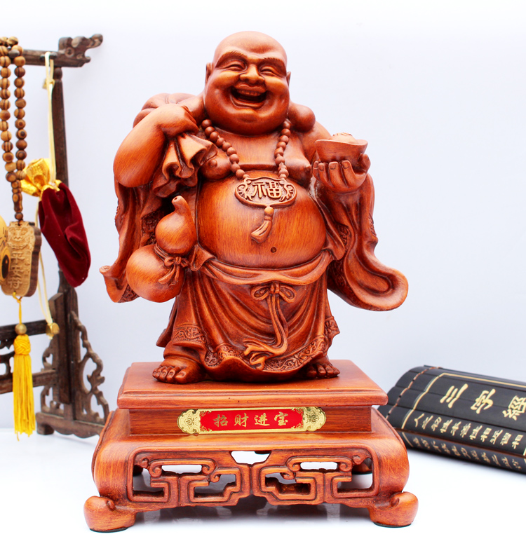 招财弥勒佛摆件 笑佛摆设开业礼物大号风水佛像家居吉祥物装饰品