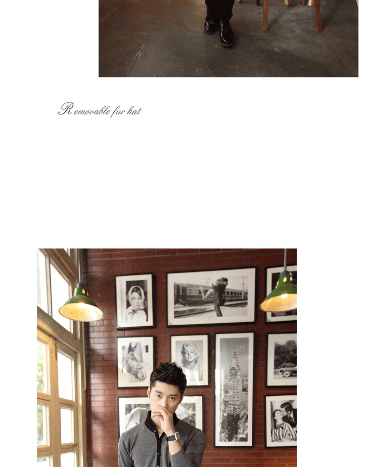 2014秋冬<em>男士</em>针织衫 毛衣男 <em>开衫衬衫</em>翻领 <em>灰色</em>