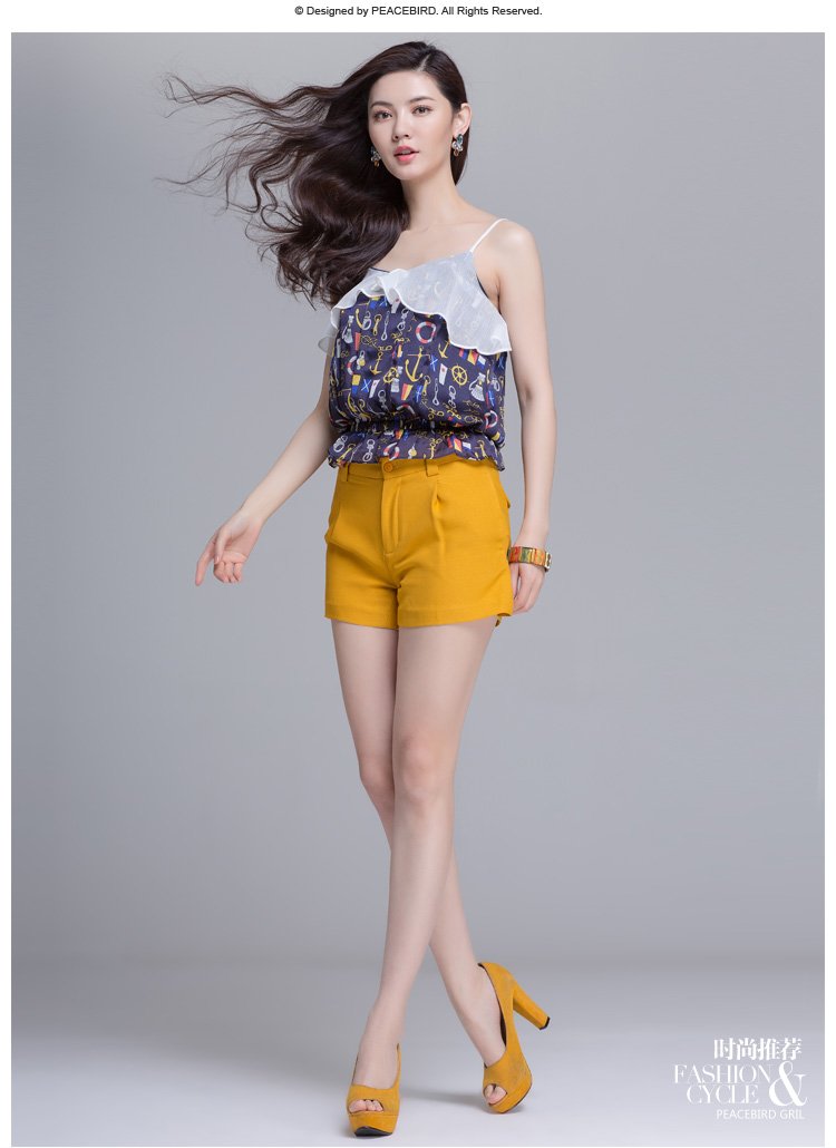 京东商城 太平鸟女装2014春装新款花型吊带雪