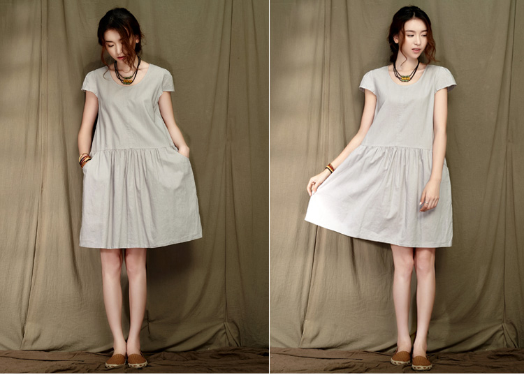 设计师品牌<em>女装</em> <em>森宿</em> 独奏 新款 后背排扣文艺范