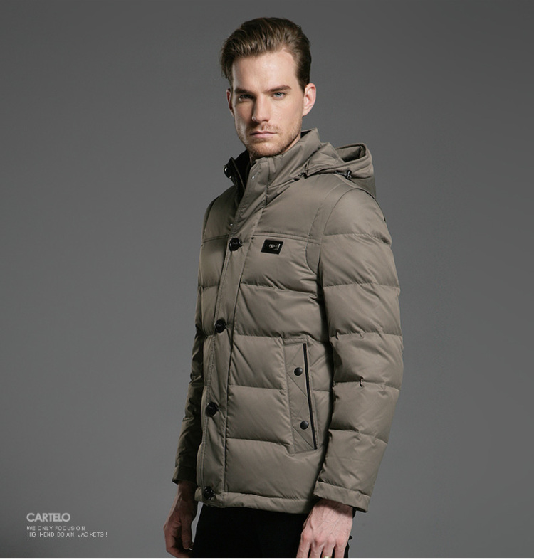 <em>卡帝乐鳄鱼男士</em>羽绒开衫加厚保暖内上衣秋衣背