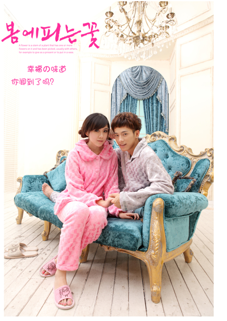 内衣大促 韩琦丝 2014<em>睡衣</em> <em>女</em>春冬加厚<em>保暖</em>加厚
