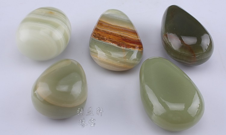 正品天然阿富汗玉手把件 天然原石手把件 天然