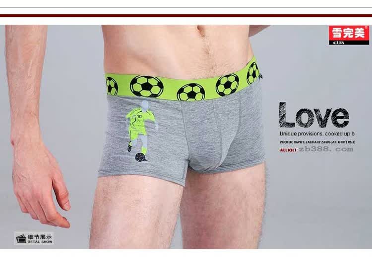 雪完美 男士<em>内裤男纯棉平角</em>内裤舒适透气内裤