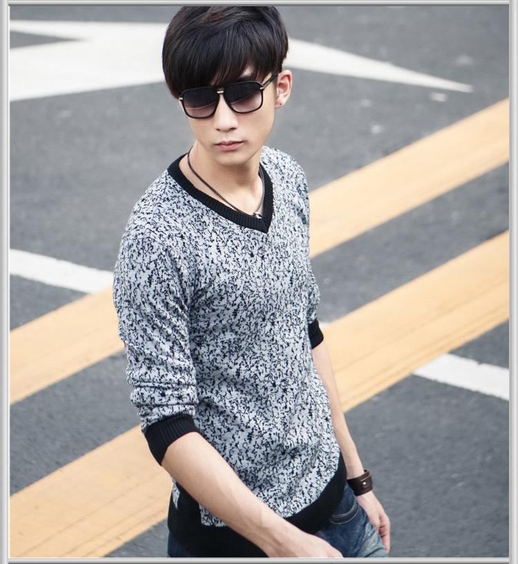 2014潮流爆款 <em>毛衣</em> 毛衫 男士 <em>男式</em> 男装 V领鸡