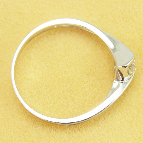 六福典雅珠宝 18K白金钻石戒指女戒 结婚钻戒