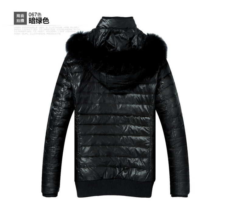 <em>马克华菲秋冬</em>新款正品男装羽绒服<em>男外套</em>双层领