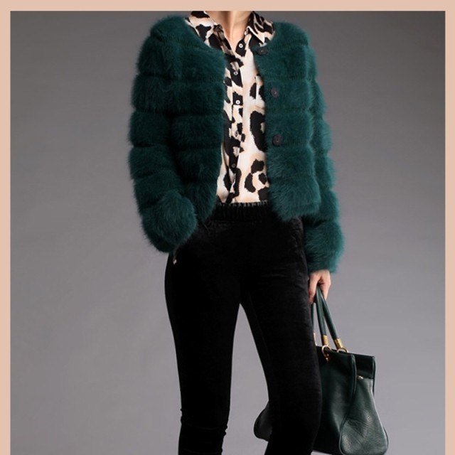 正品 新款韩版 秋冬超气质 长毛<em>水貂绒开衫</em>毛衣