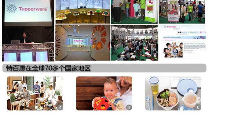 特百惠保鲜盒 塑料饭盒微波炉专用便当盒思丽康便携午餐组合 新微波午餐水晶套装雨水蓝