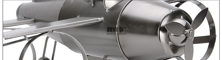 翻旧事 创意飞机红酒架葡萄酒架三支装摆件现代简约家居装饰商务礼品