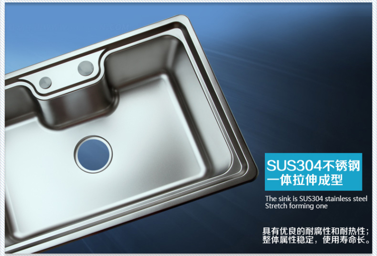 特瓷卫浴(TECI) 不锈钢水槽单槽 厨房洗菜盆不