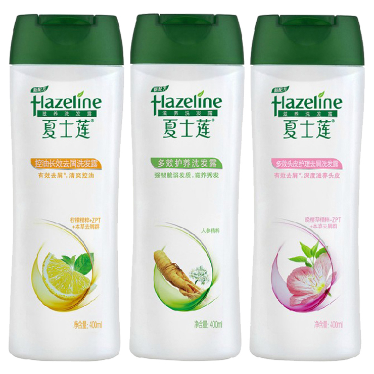 夏士莲洗发露400ml套装(控油长效去屑+多效护