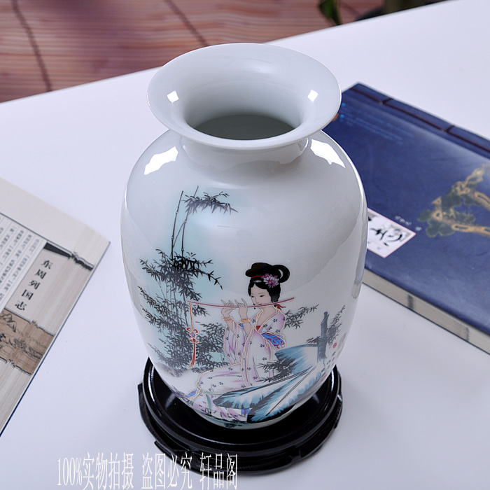【轩品阁】景德镇陶瓷器花瓶 现代时尚 家居摆设件 装饰品 工艺品 宜家