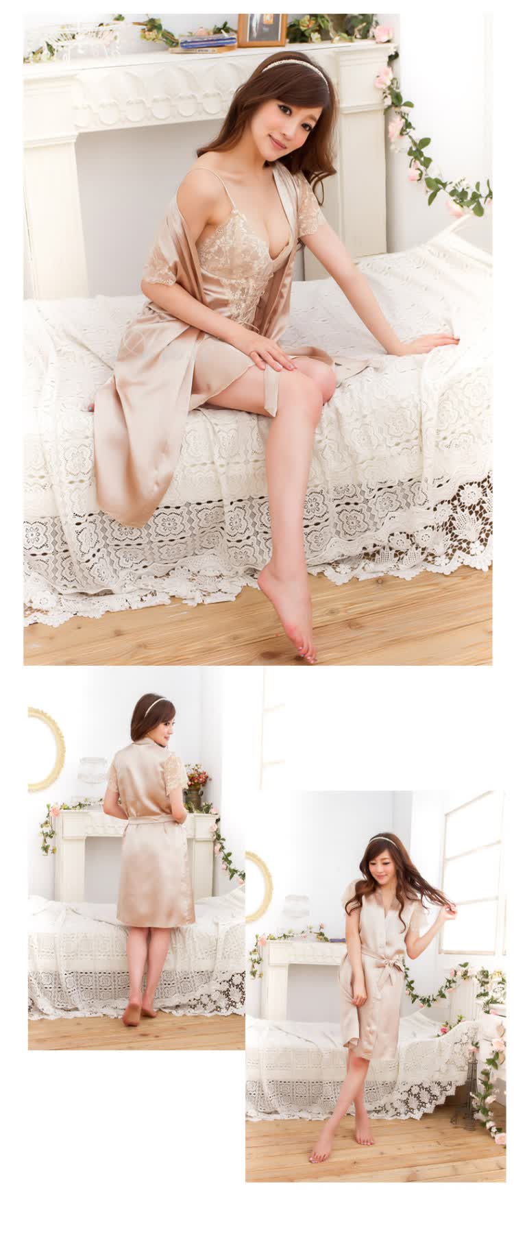 AIOSE夏季纯色性感<em>睡衣女士</em>透明诱惑柔软薄款