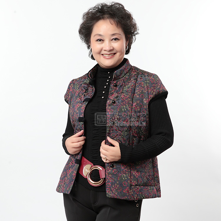 麦子熟了 2013<em>中老年女装</em>秋装<em>马甲</em> 妈妈装 中年