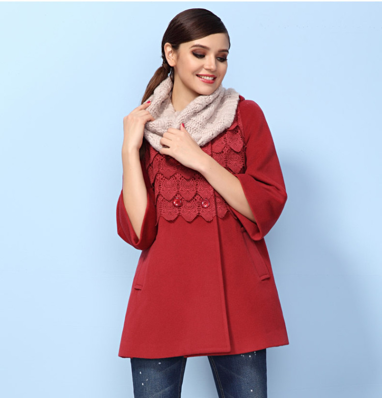 <em>长款</em>高腰<em>毛呢外套</em> <em>枣红色</em> XXL<em>怎么样</em>?京东商城
