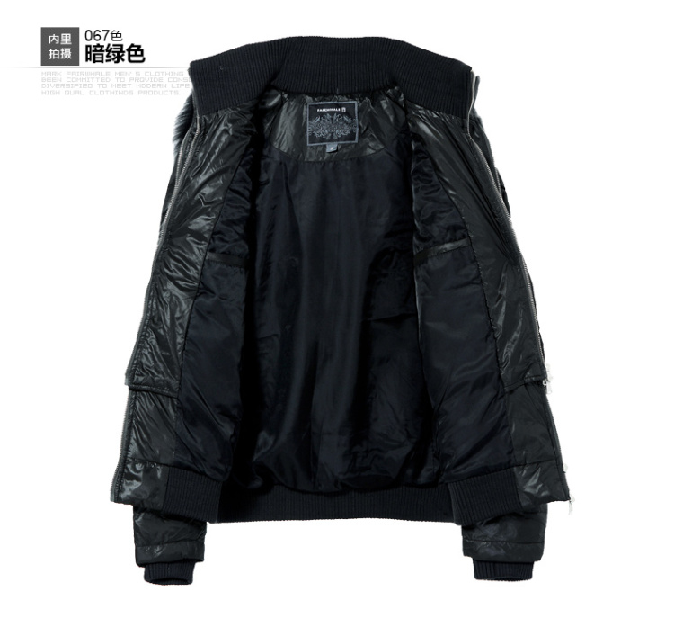 <em>马克华菲秋冬</em>新款正品男装羽绒服<em>男外套</em>双层领