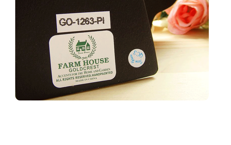 farm house浮雕玫瑰竖版相框6寸 树脂竖款相框 粉色1263PI