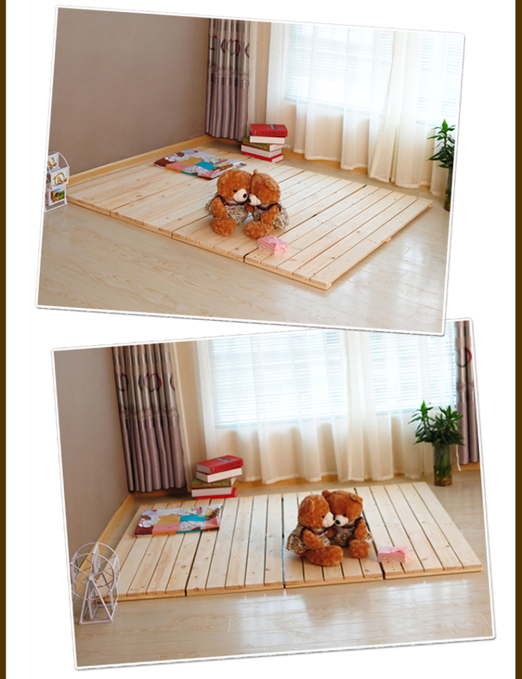 美型美酷 特价木板床单人实木床简易折叠床榻