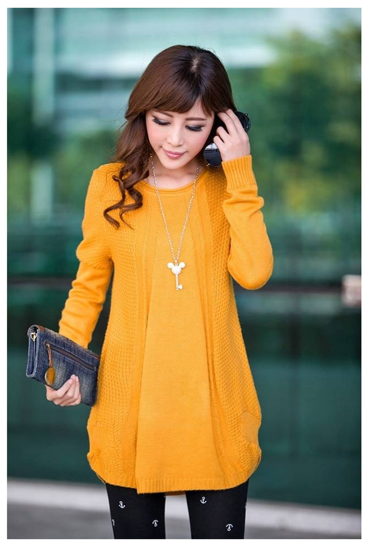 朵黎2014春装上新<em>女士毛衣</em>韩版古风长袖宽松