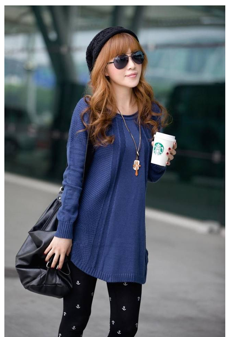 朵黎2014春装上新<em>女士毛衣</em>韩版古风长袖宽松