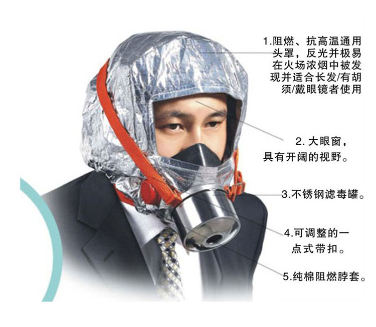 宏兴 XHZLC40-60 过滤式自救呼吸器 防毒面具