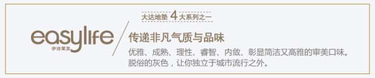 DADA大达 现代欧式客厅卧室床头地毯 室内玄关门脚地垫 DA6709A 100*150CM