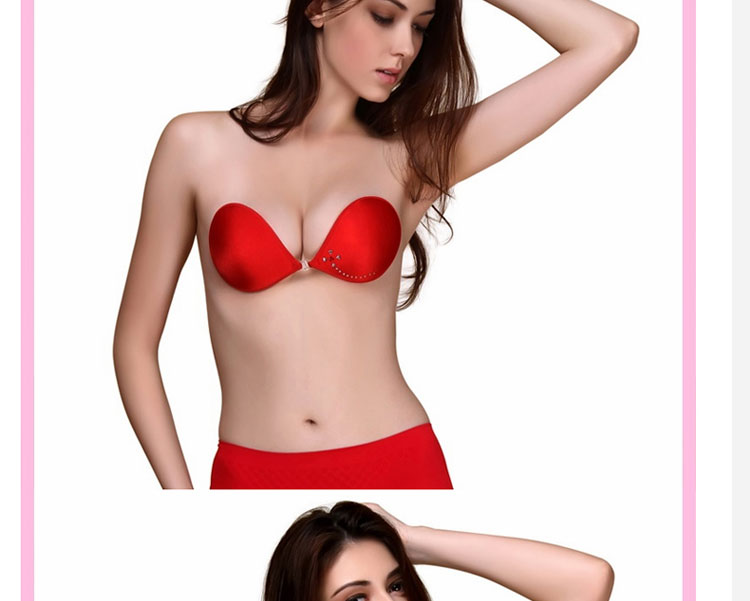 北极绒无钢圈调整隐形<em>文胸</em>贴聚拢<em>无肩带</em>无痕硅