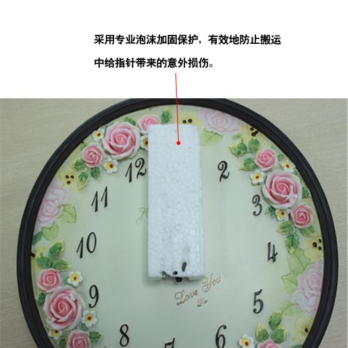 红兔子 欧式宫廷风格挂钟 天使浮雕挂钟 玫瑰浮雕挂钟