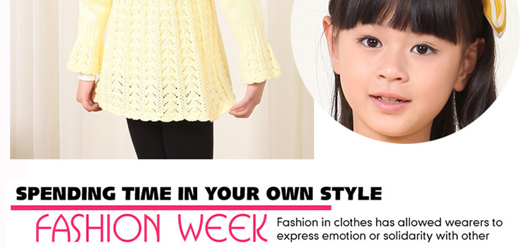 拉 2013女童秋装新款 韩版儿童圆领<em>裙摆毛衣</em>开