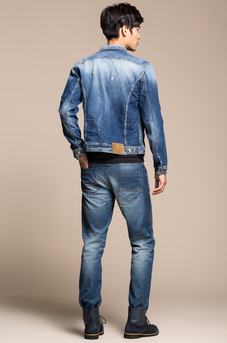 JackJones杰克琼斯时尚休闲纯棉<em>牛仔</em>男士<em>夹克</em>