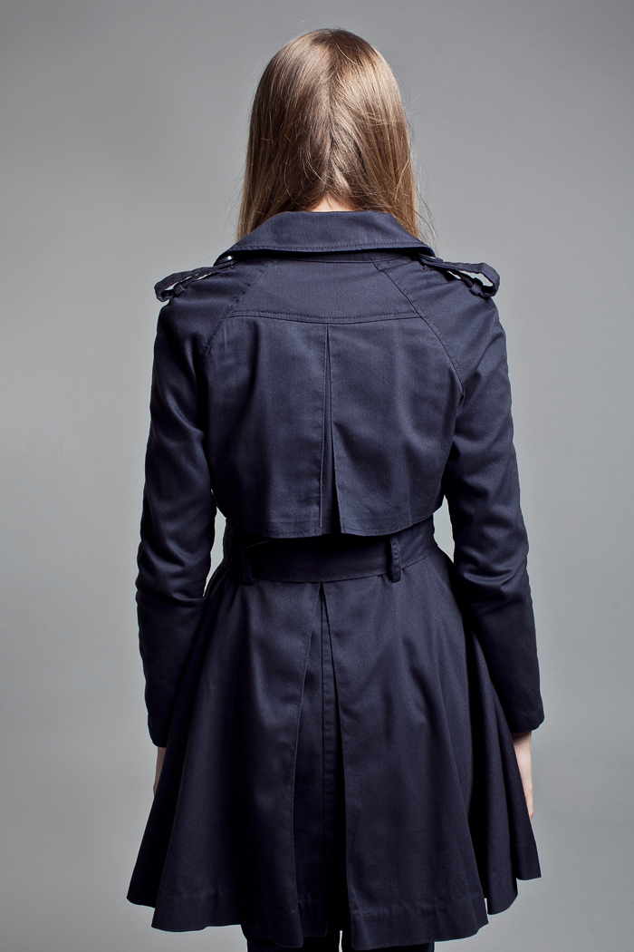 圣迪奥 sdeer 2013秋装新款女装秋双排扣经典