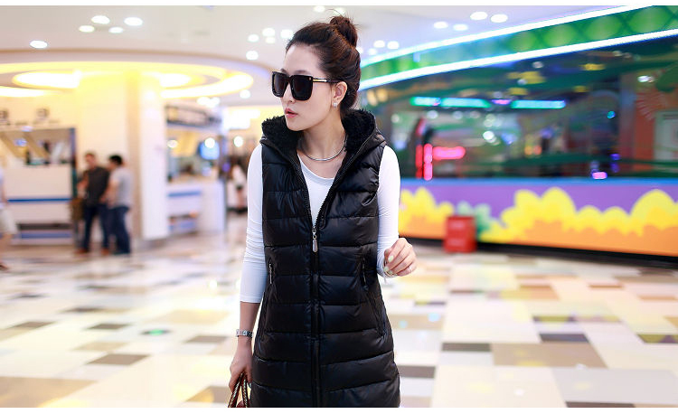 大头露2013秋冬装新款<em>羽绒</em>服女<em>中长马甲</em>帽顶