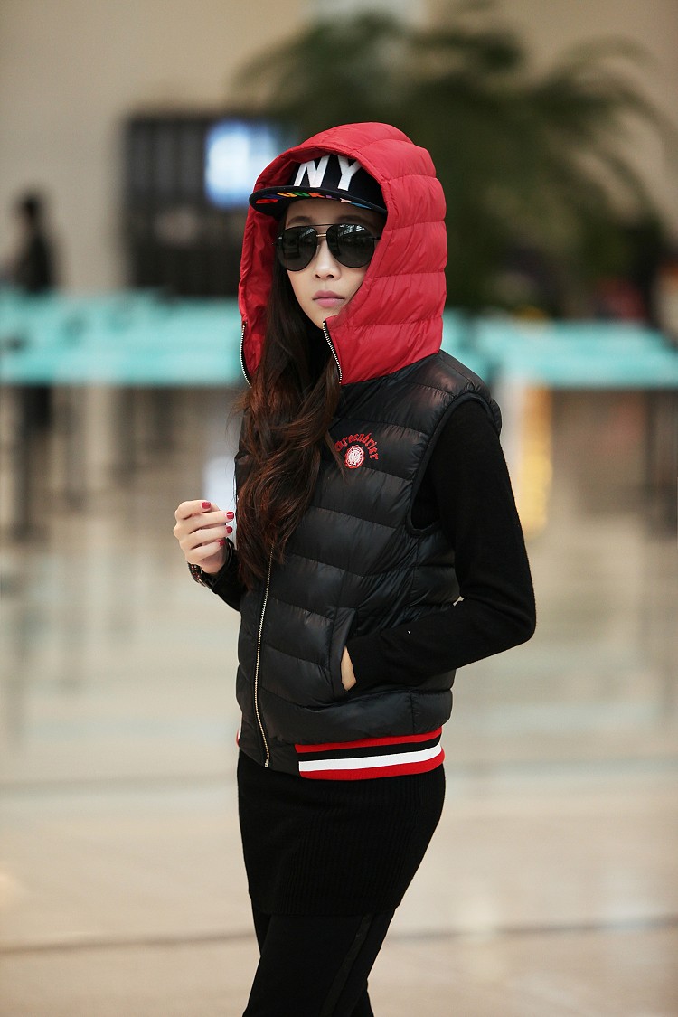 班森 BANSEN 2013冬装新款<em>女士</em>中<em>长款</em>棉背心