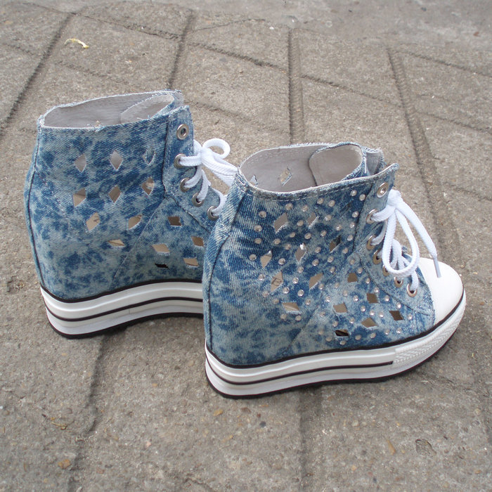 内增高女鞋12cm哪种好 内增高帆布鞋女鞋牌子