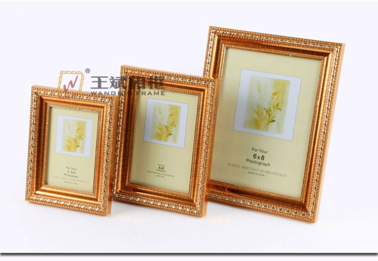 5寸6寸7寸8寸10寸12寸相框批发创意画框欧式儿童相架十字绣相框329 金色329-2-1176 5寸