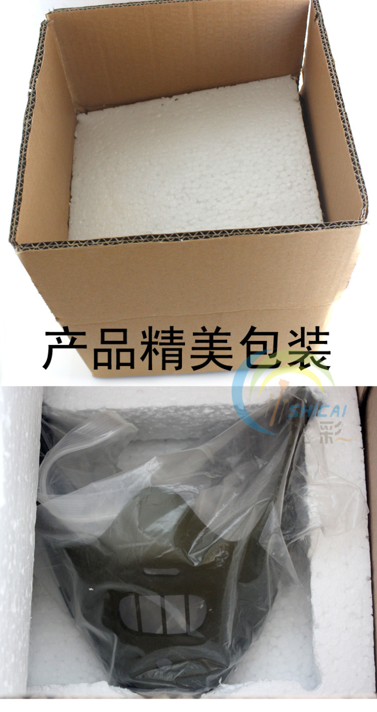 仕彩 珍藏版电影主题面具 钢牙汉尼拔树脂面具 沉默的羔羊面具 军绿色