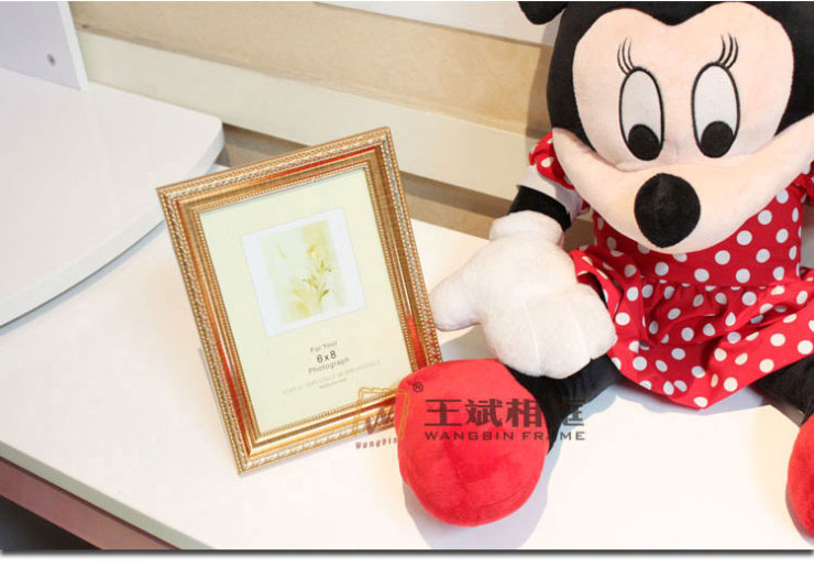 5寸6寸7寸8寸10寸12寸相框批发创意画框欧式儿童相架十字绣相框329 金色329-2-1176 5寸