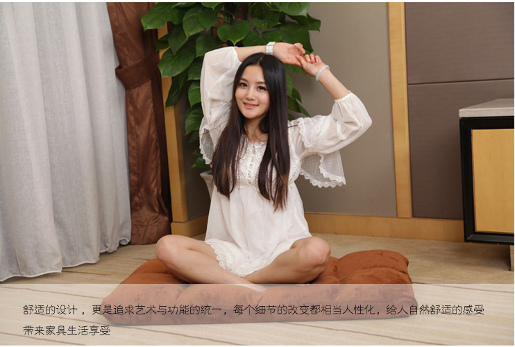 懒人沙发休闲榻榻米单人创意卧室床上躺椅靠背折叠午休电脑椅 A2 紫色