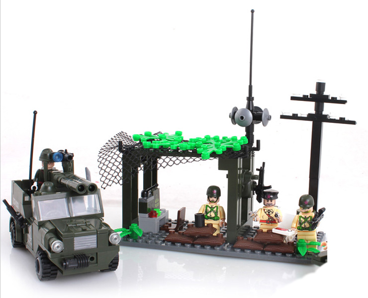 启蒙拼装玩具 兼容乐高 儿童玩具 模型 809堵截