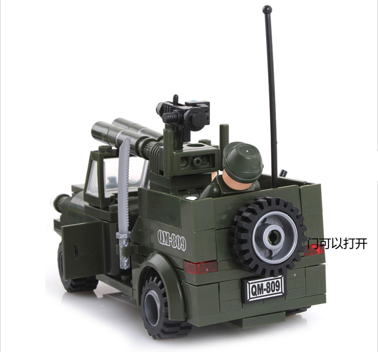 启蒙拼装玩具 兼容乐高 儿童玩具 模型 809堵截