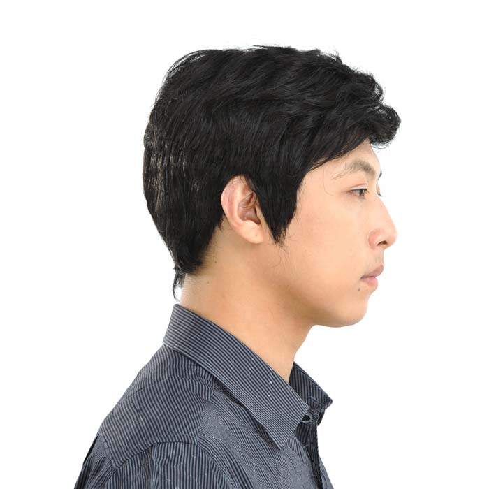 男假发男生透气型男士中老年中年发型