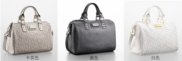 Calvin Klein/<em>CK</em> 新品女士<em>CK</em>标志印花单肩手提
