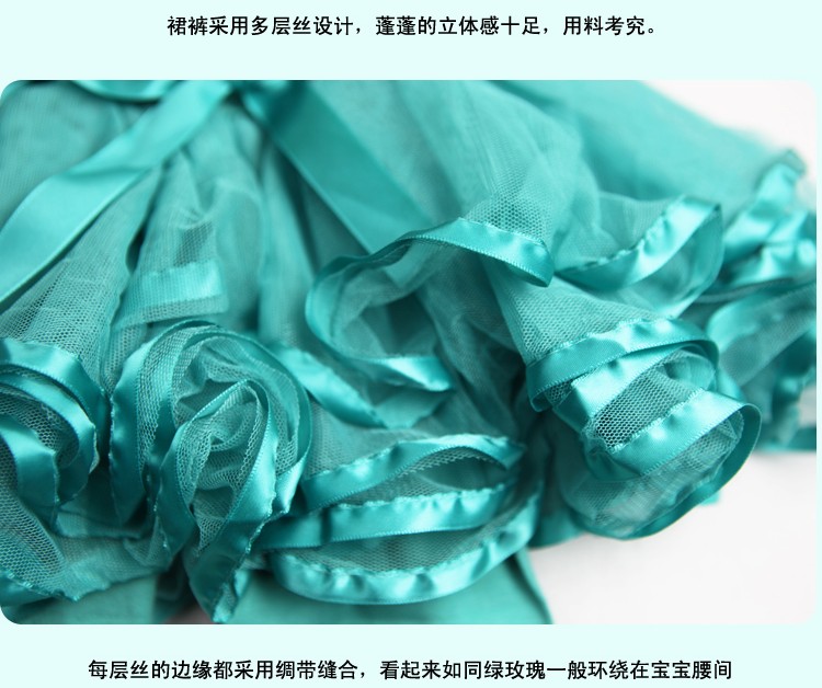 童 春装1-4岁宝宝纯棉公主蓬蓬裙裤 <em>舞蹈</em>半身裙