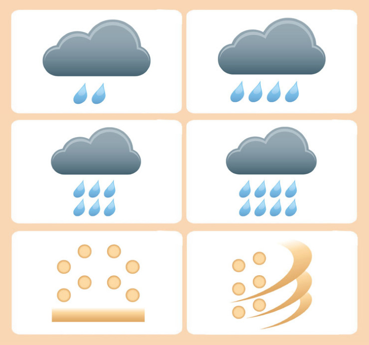 乐优右脑杜曼闪卡 气象标志卡 30种天气气候卡