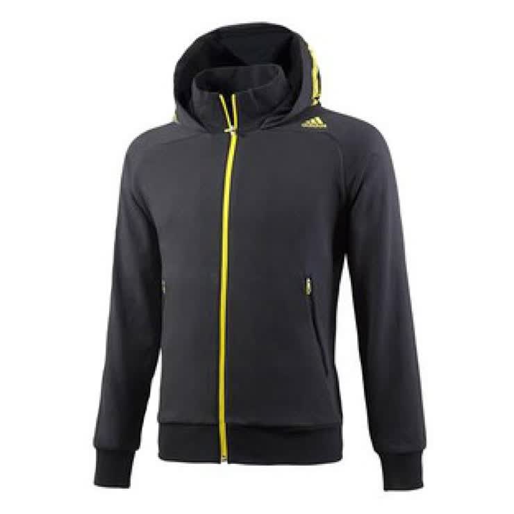 达斯Adidas 男子足球系列针织夹克运动<em>长袖外</em>