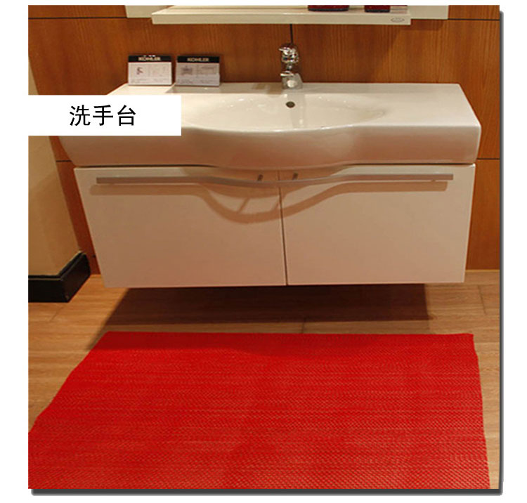 【120厘米宽】【5MM】S网眼地毯 PVC防滑地垫 通底S镂空地垫 游泳池厨房地毯 绿色 120CM宽*15米长