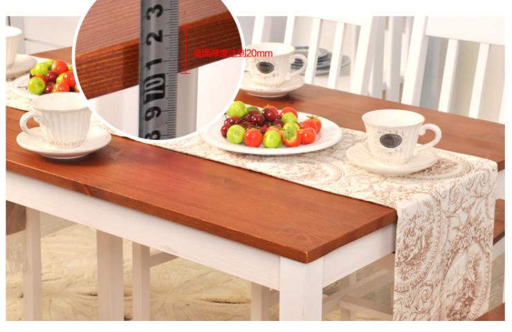 青岛一木家具 松木餐桌椅组合 实木家具 小户型