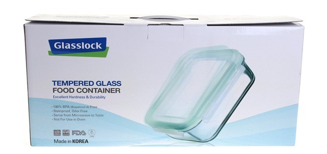 韩国进口三光云彩GLASSLOCK钢化玻璃扣微波保鲜盒饭盒十二件套礼盒套装GL80